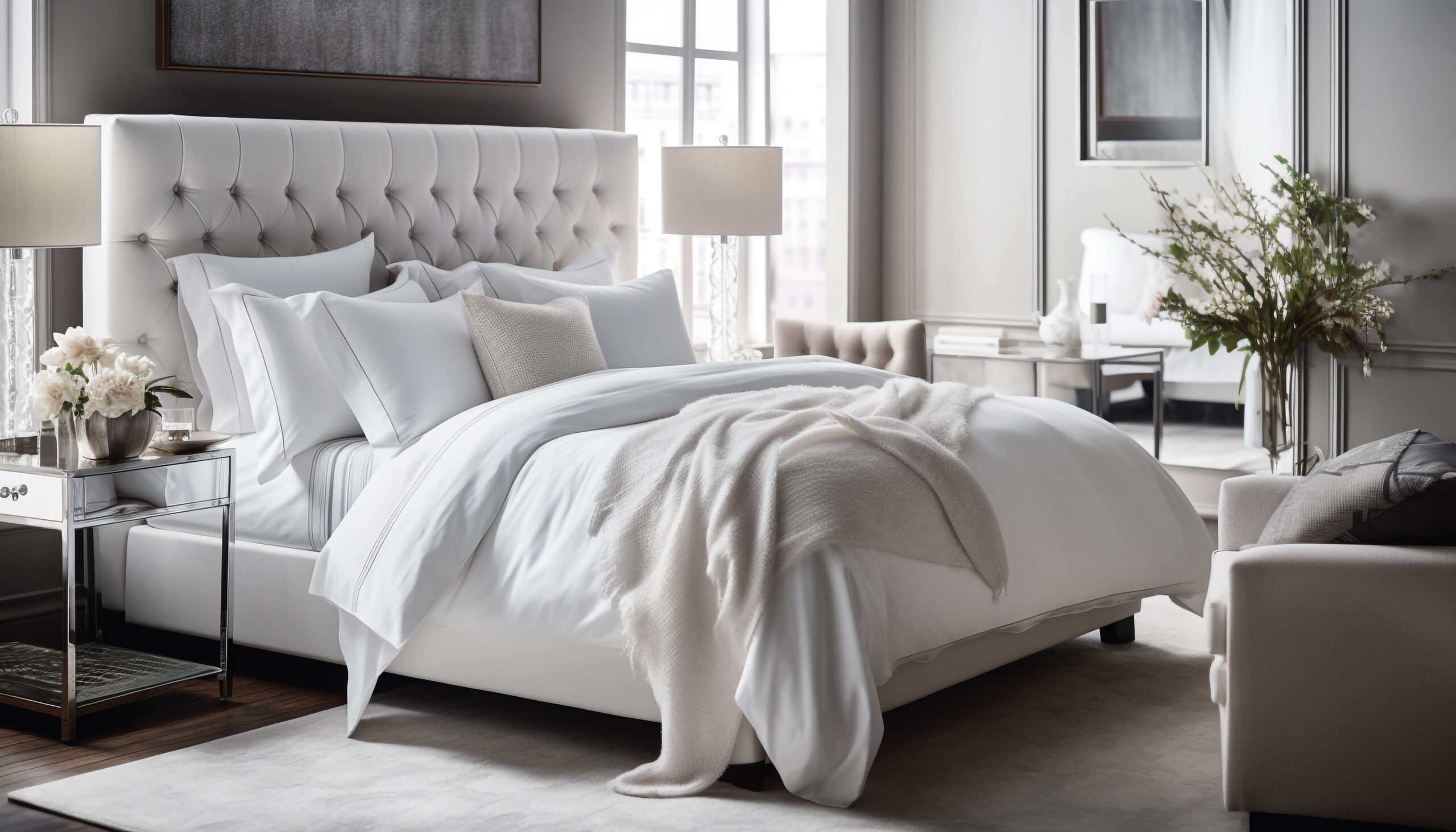 modern-luxury-hotel-room-with-comfortable-bedding-generated-by-ai